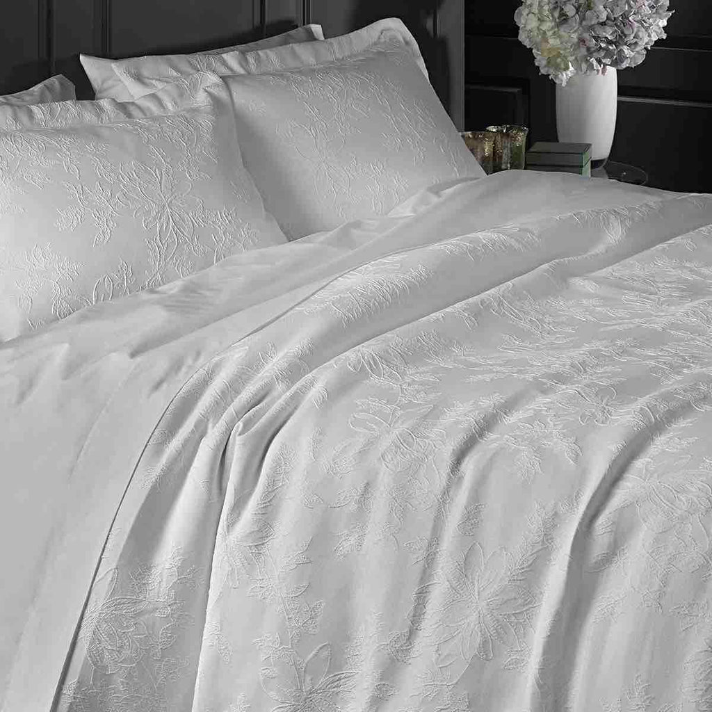 Kingston Jacquard Duvet Cover Set - Ivory