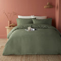 Serene Lindly Duvet Cover Set - Dark Green/New Green