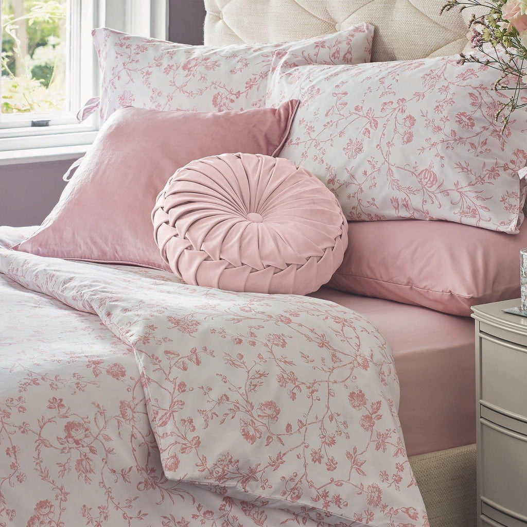 Laura Ashley Aria Duvet Cover Set - Blush