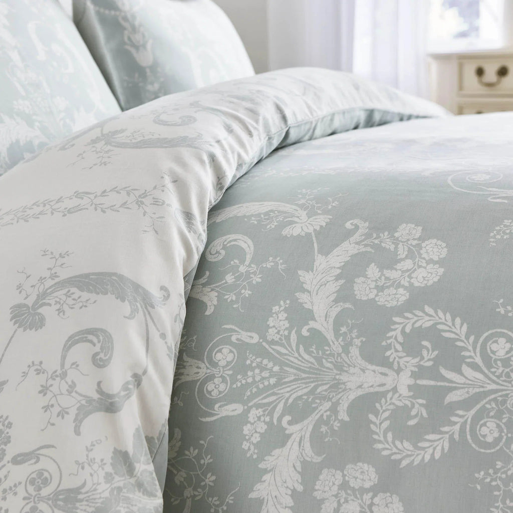 Laura Ashley Josette Duvet Cover Set - Duck Egg
