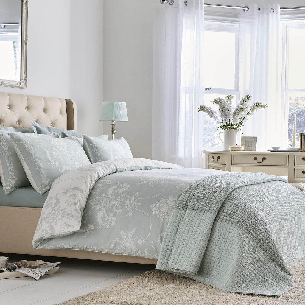 Laura Ashley Josette Duvet Cover Set - Duck Egg