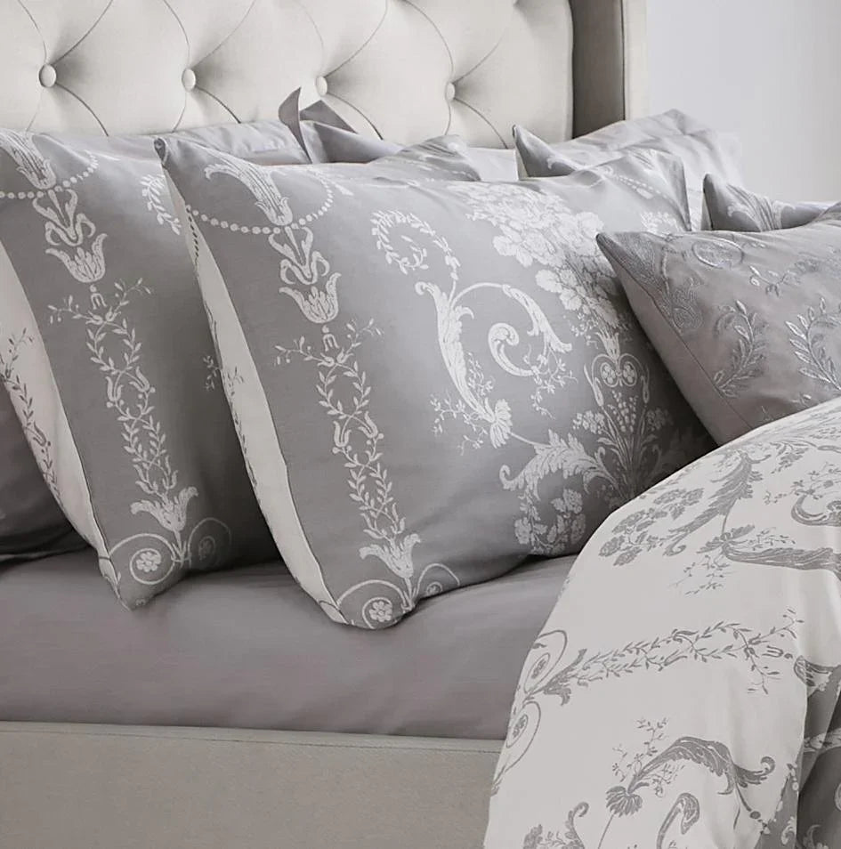 Laura Ashley Josette Duvet Cover Set - Steel