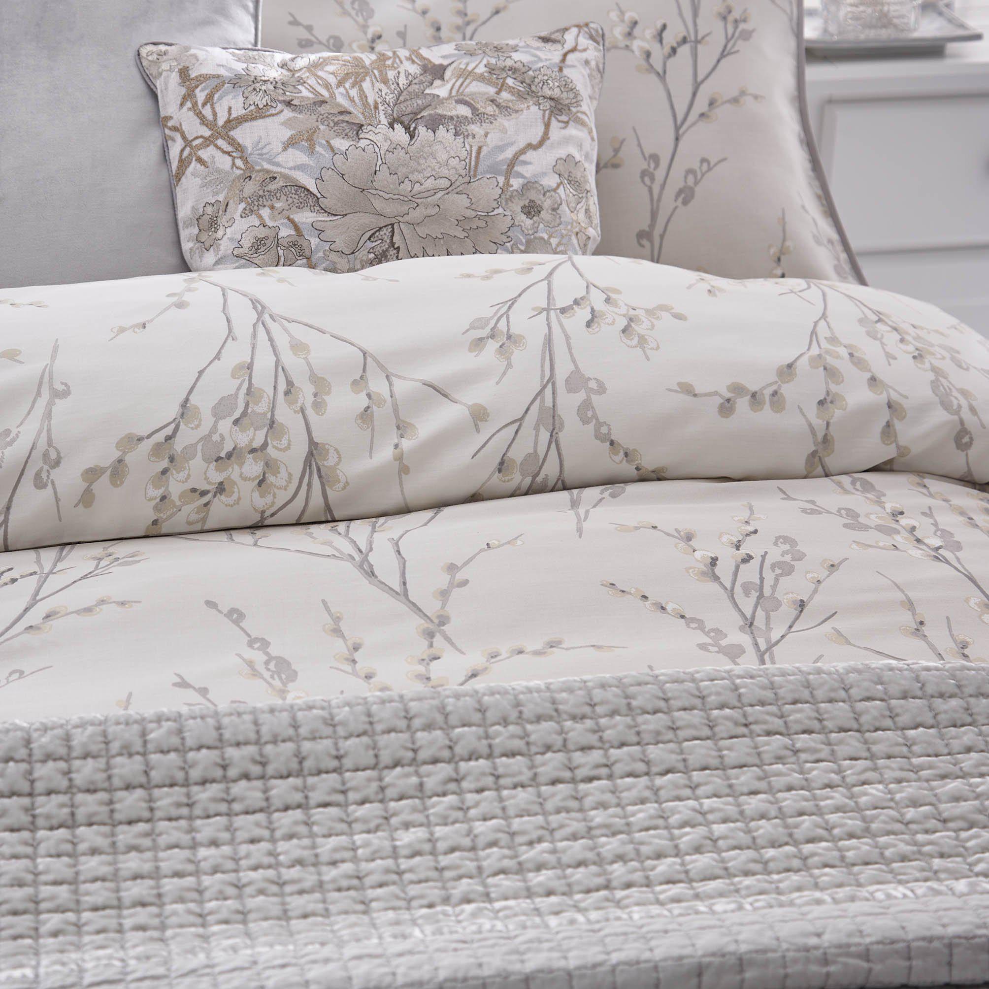 Laura Ashley Pussy Willow Duvet Cover Set - Dove Grey