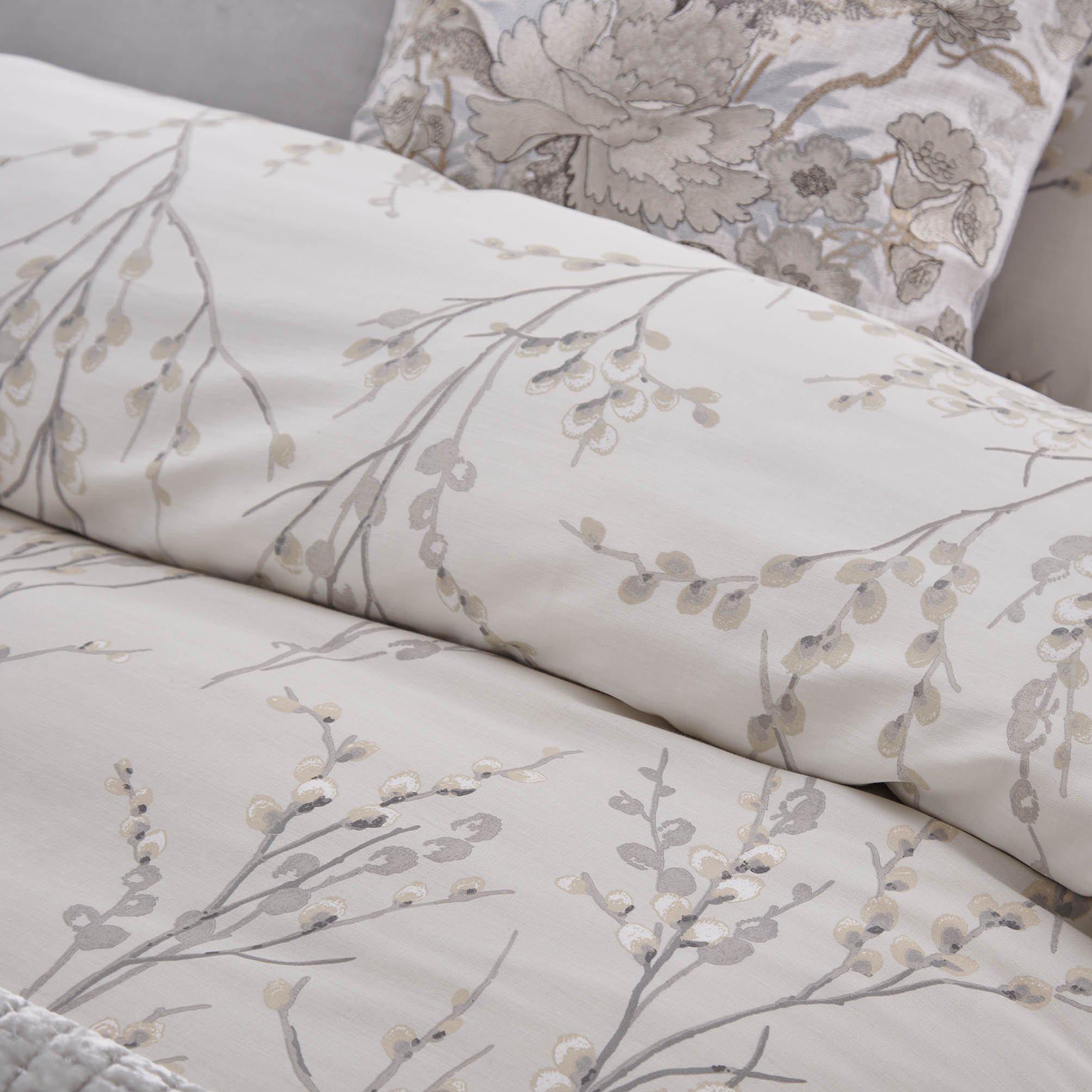 Laura Ashley Pussy Willow Duvet Cover Set - Dove Grey
