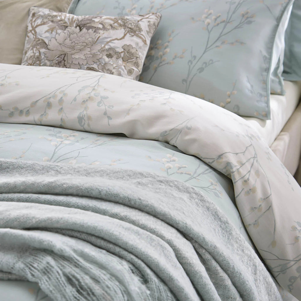 Laura Ashley Pussy Willow Duvet Cover Set - Duck Egg