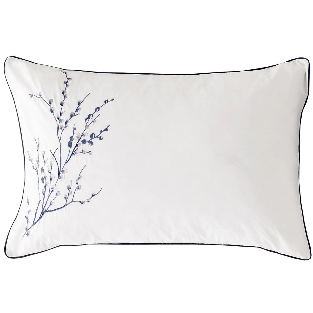 Laura Ashley Pussy Willow Embroidered Duvet Cover Set - Sprig