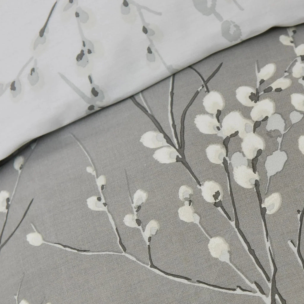 Laura Ashley Pussy Willow Duvet Cover Set - Steel