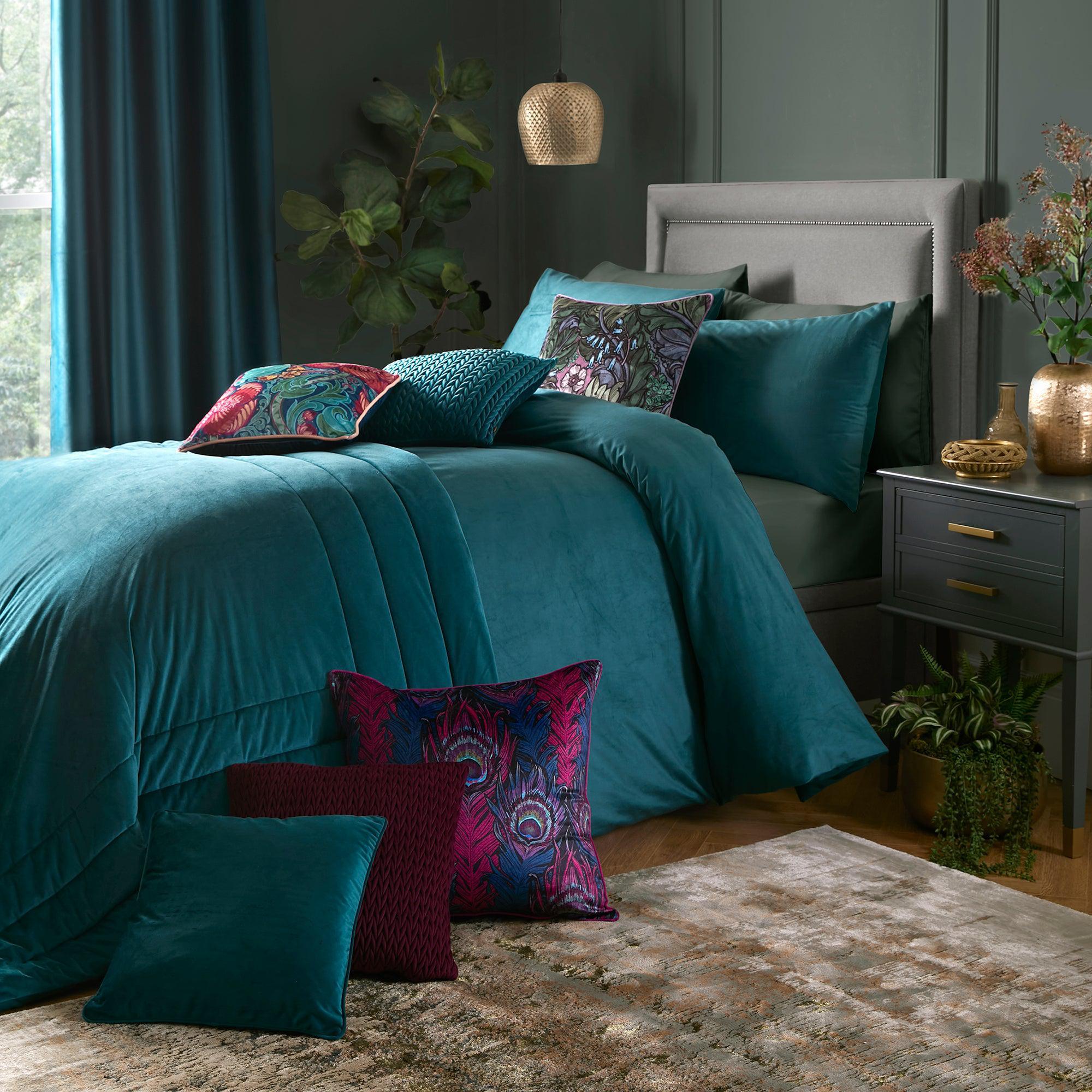 Laurence Llewelyn-Bowen Montrose Duvet Cover Set - Teal