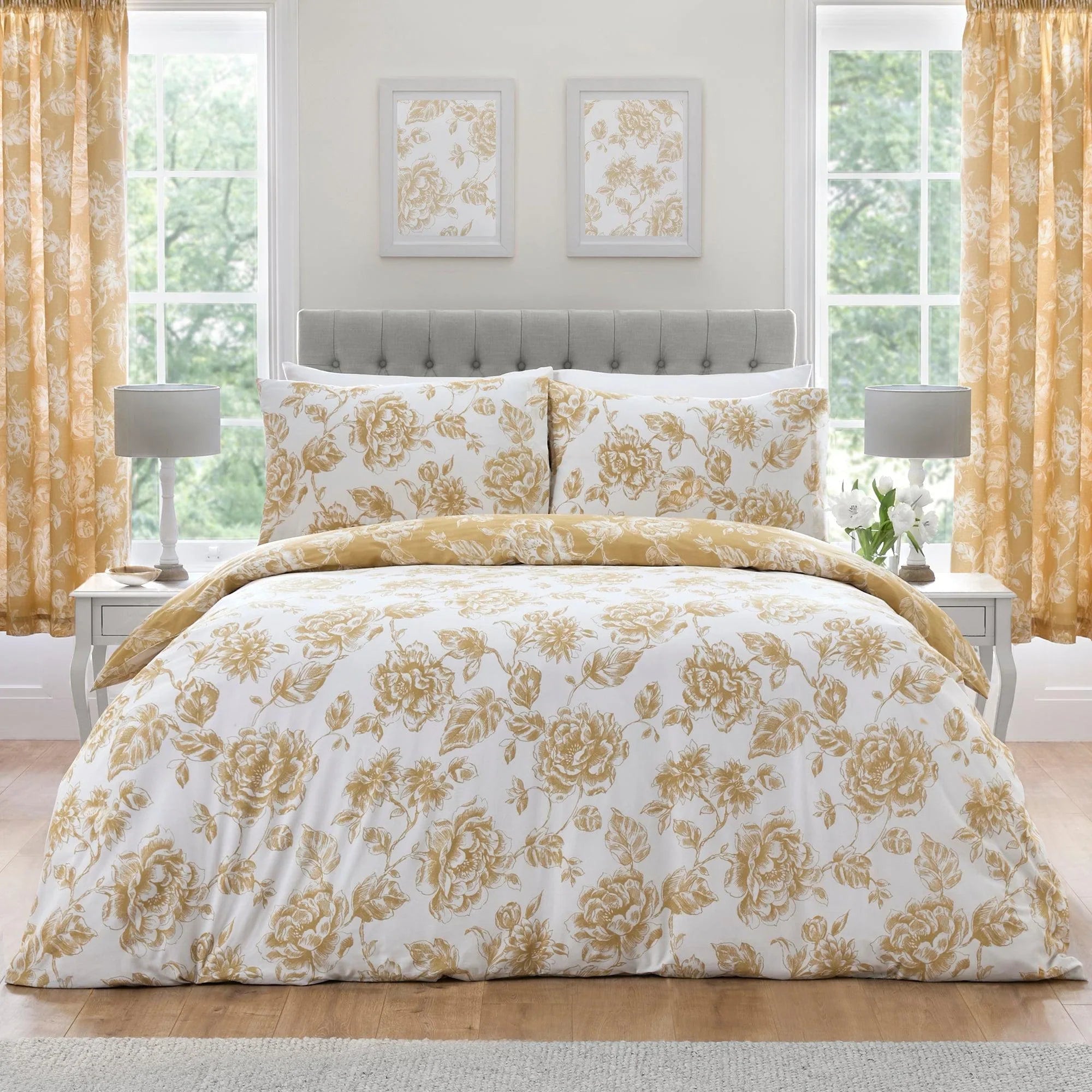 D & D Mishka Duvet Cover Set - Gold