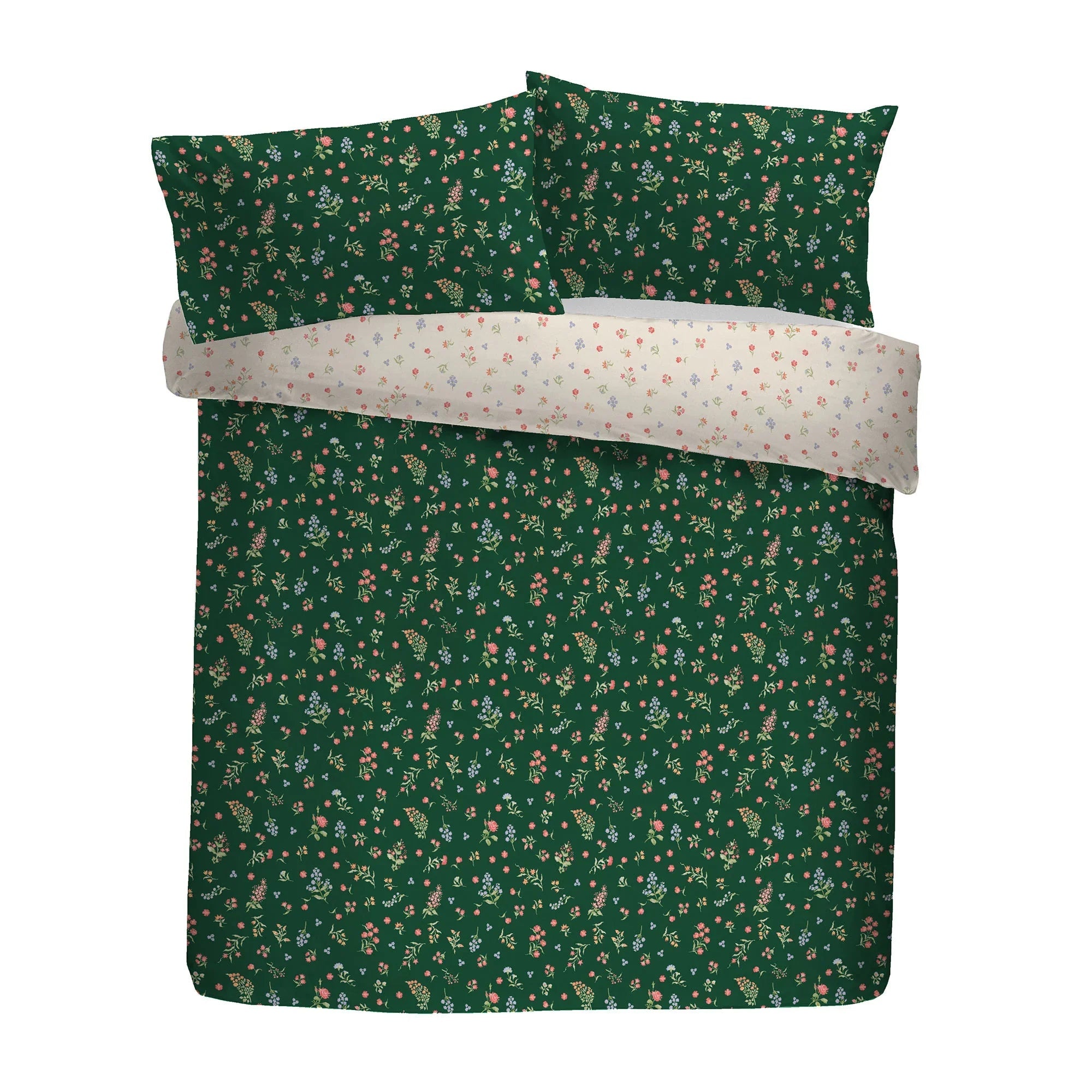 Fusion Nelly Textured Duvet Cover Set - Green