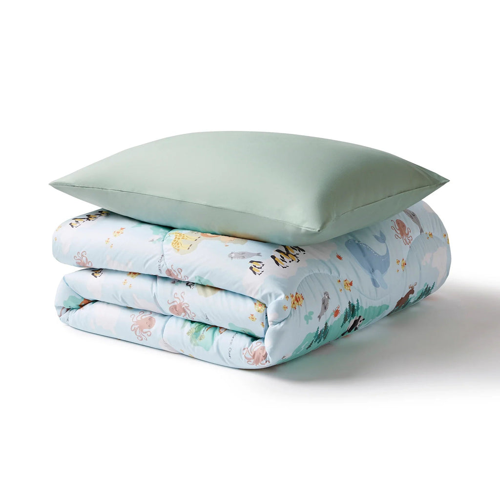 Night Lark Kids® Coverless Duvet Set - Animal Atlas