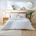 Night Lark Cotton Waffle Coverless Duvet - White