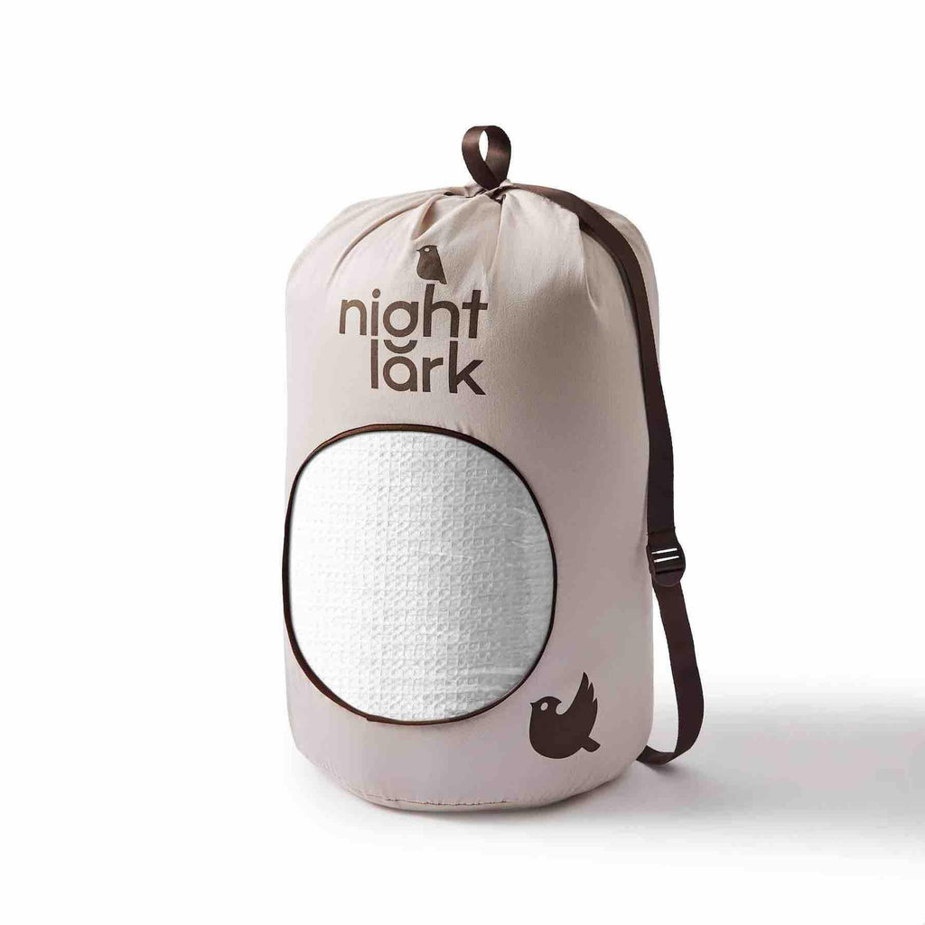 Night Lark Cotton Waffle Coverless Duvet - White