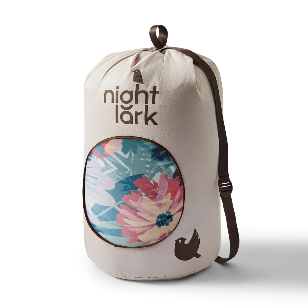 Night Lark Pastel Palms Coverless Duvet Set