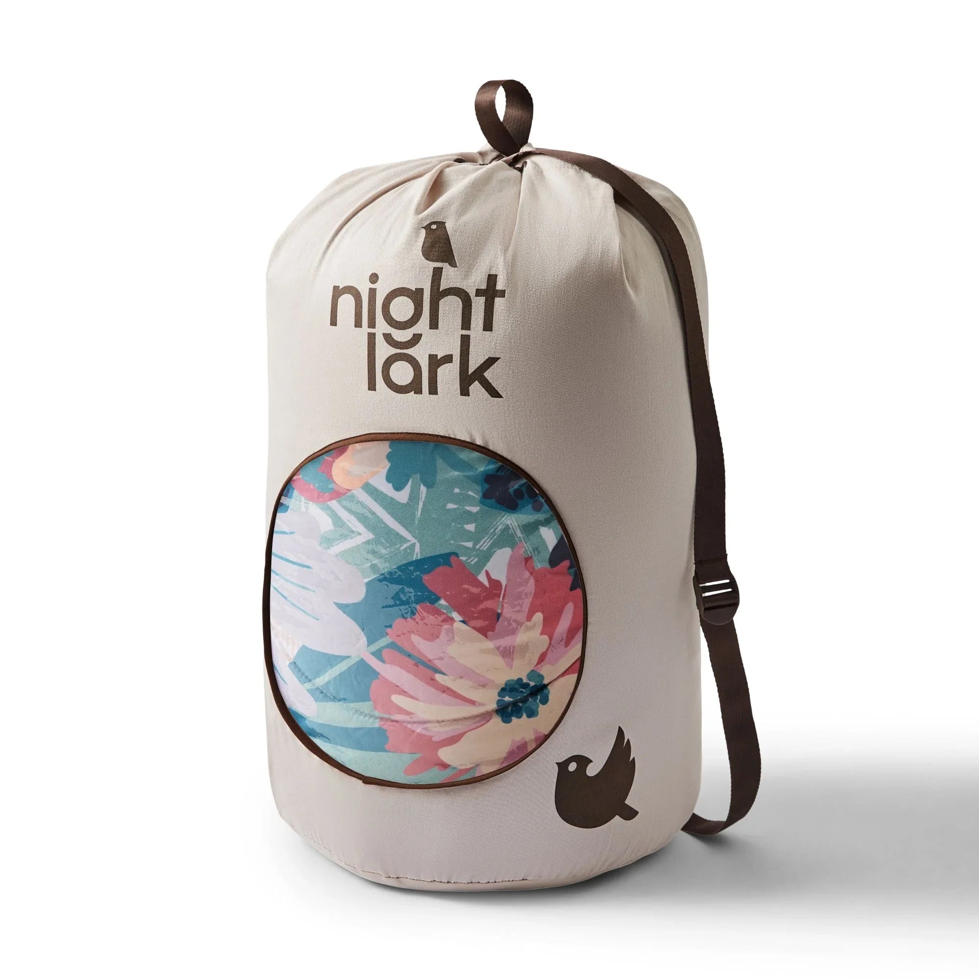 Night Lark Pastel Palms Coverless Duvet Set