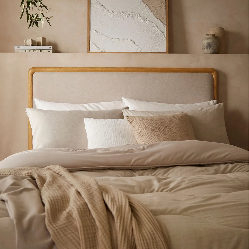 Night Lark® Soft Weave Coverless Duvet Set- Natural Oat