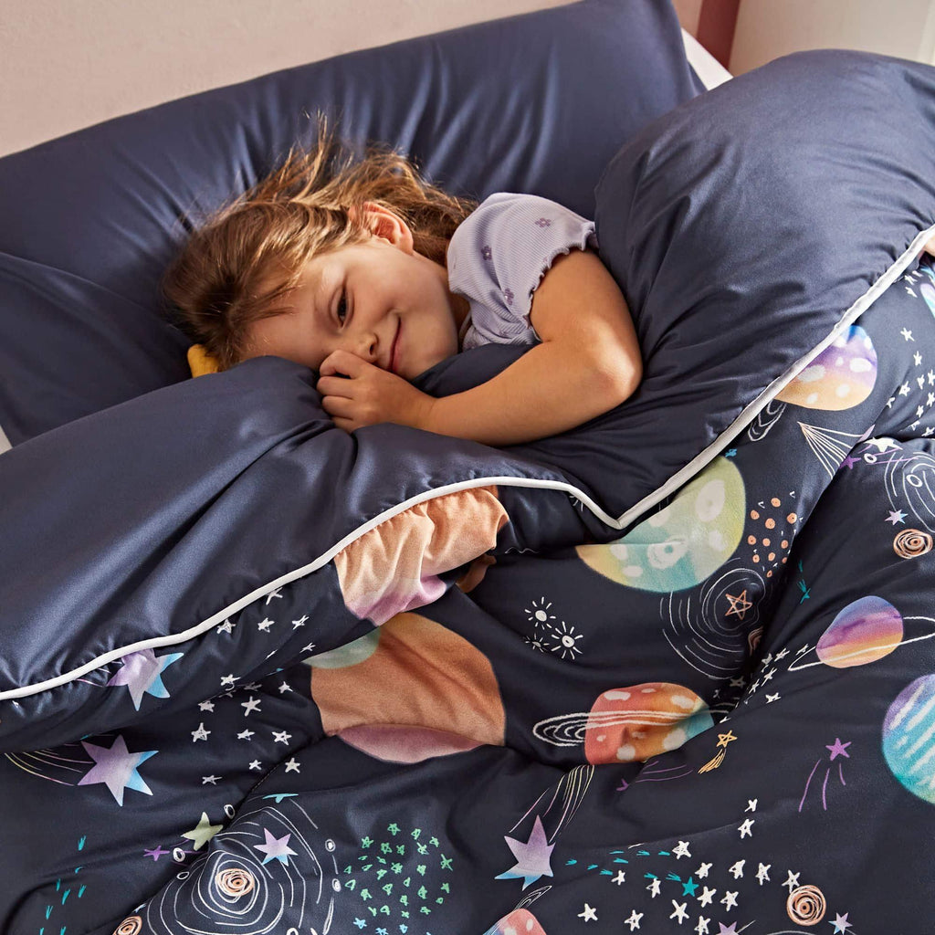 Night Lark Kids® Coverless Duvet Set - Space Adventure