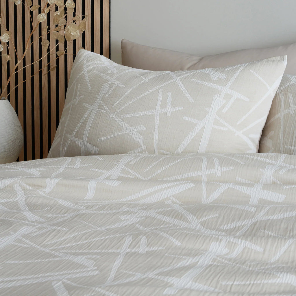 Appletree Loft Otto Duvet Cover Set - Natural