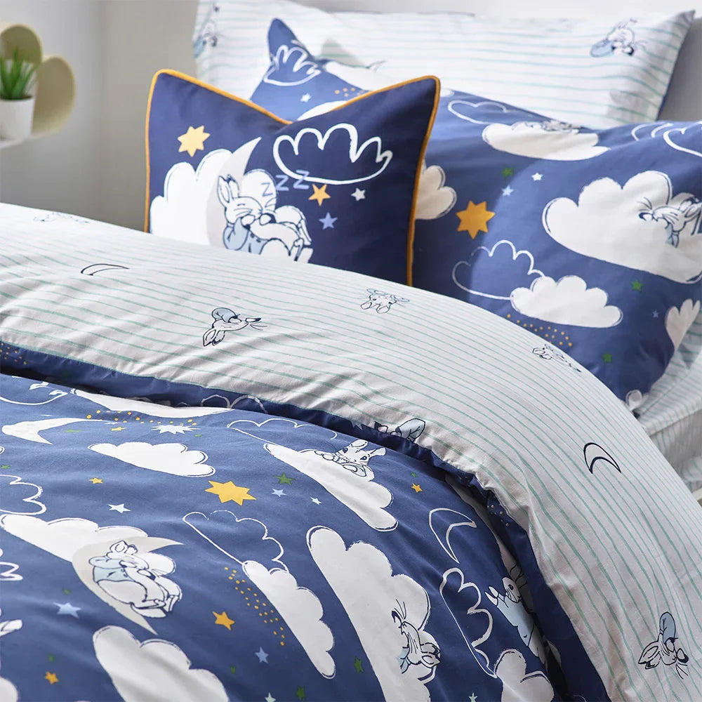 Peter Rabbit Sleepy Head Duvet Cover Set - Blue