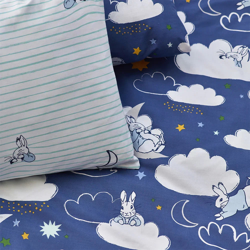 Peter Rabbit Sleepy Head Duvet Cover Set - Blue