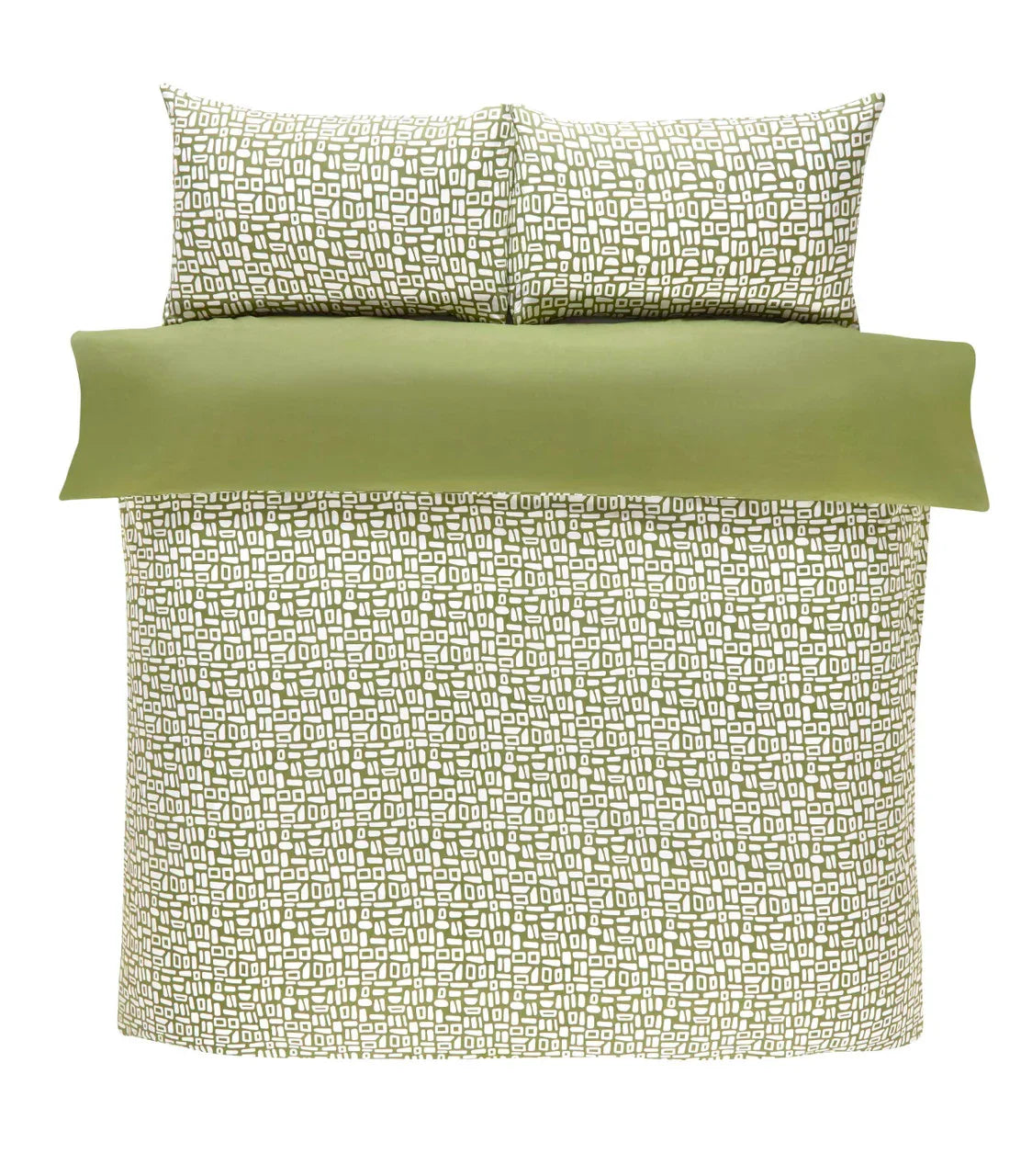 Pebbles Duvet Cover Set - Green