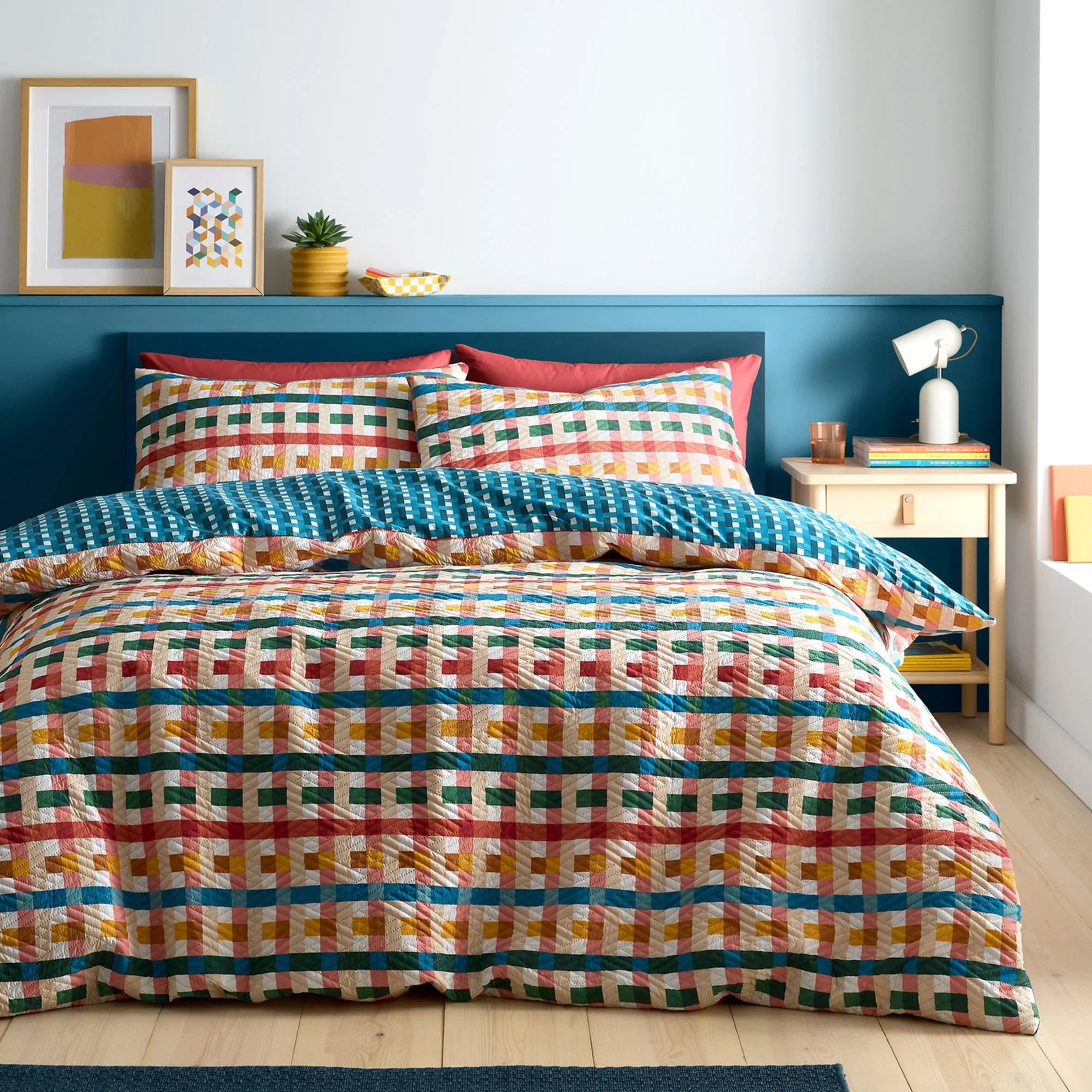 Fusion Rhett Textured Duvet Cover Set - Multi