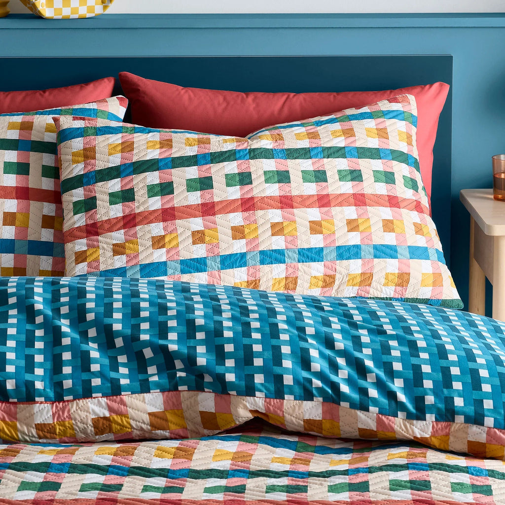 Fusion Rhett Textured Duvet Cover Set - Multi