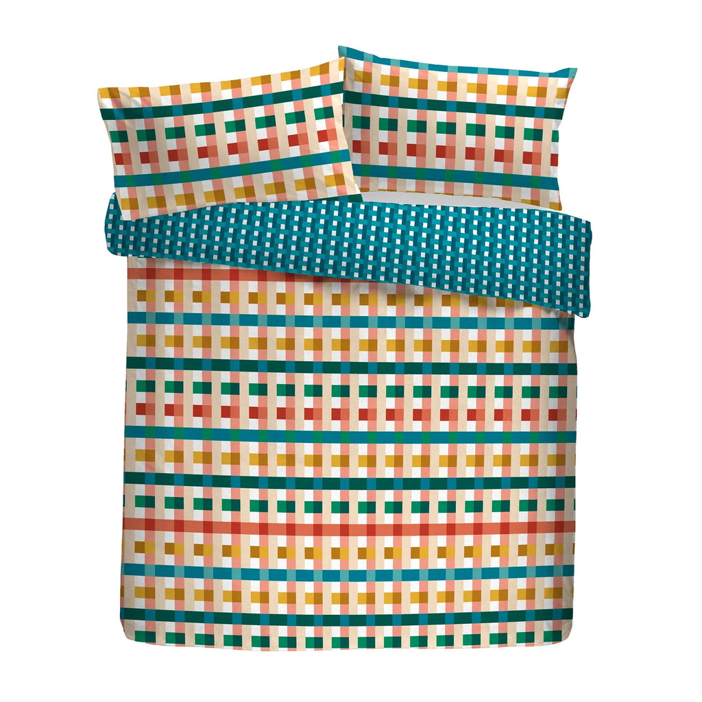 Fusion Rhett Textured Duvet Cover Set - Multi