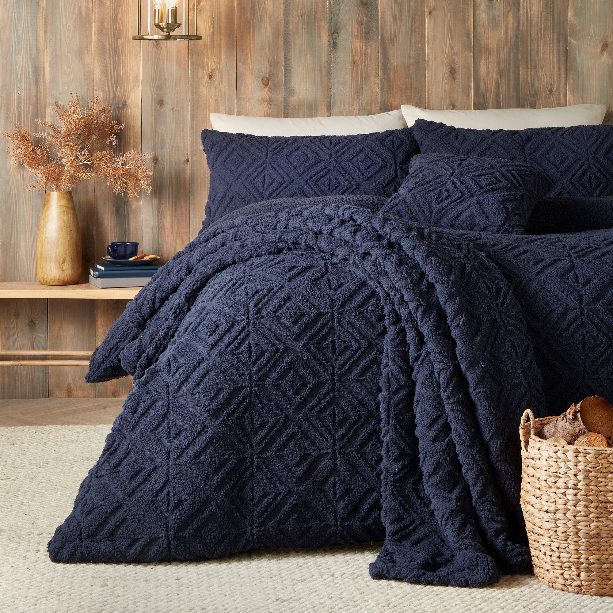 Fusion Snug Romo Duvet Cover Set - Navy