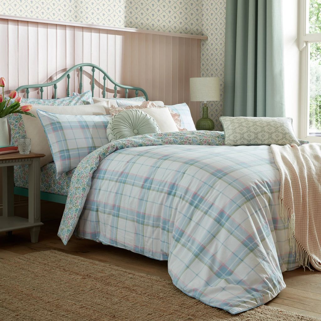 Laura Ashley Sherston Duvet Cover Set - Powder Blue