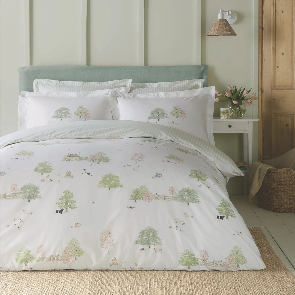 Sophie Allport Spring Cottage Duvet Cover Set - Green