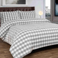 Stirling Brushed Cotton Duvet Cover Set - Grey