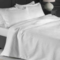 Stowe Jacquard Duvet Cover Set - White