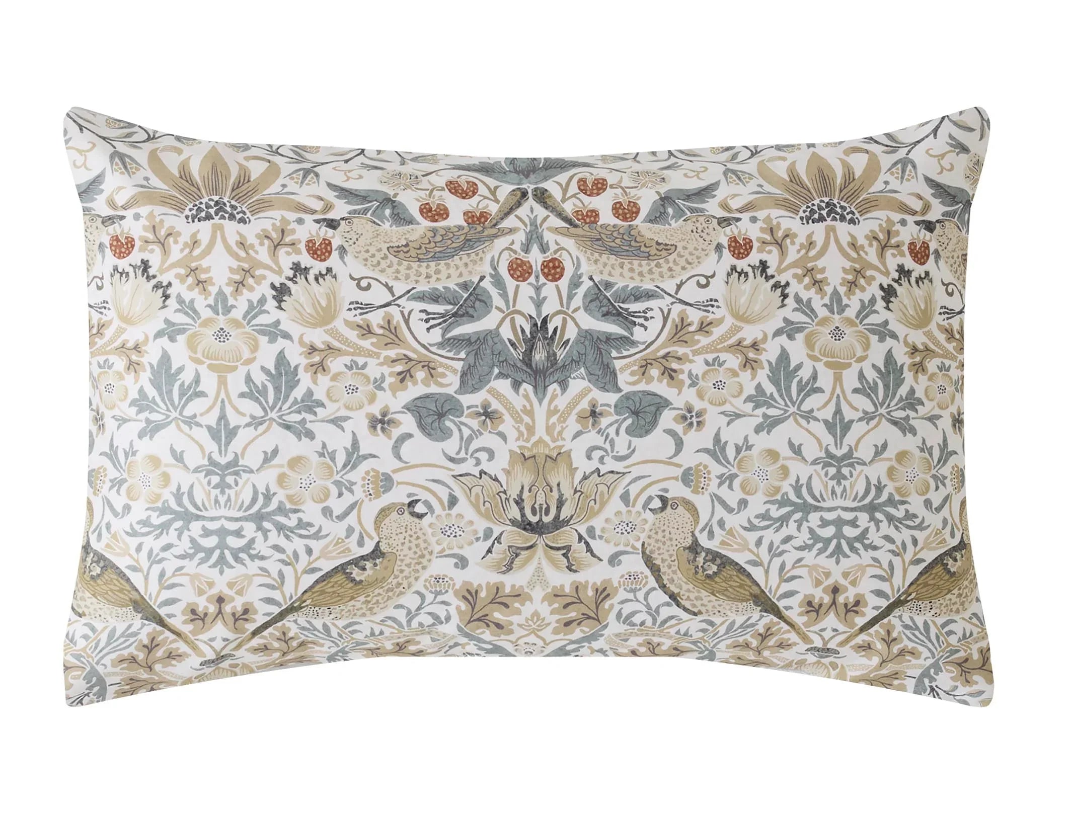 William Morris Strawberry Thief Duvet Cover Set - Hessian