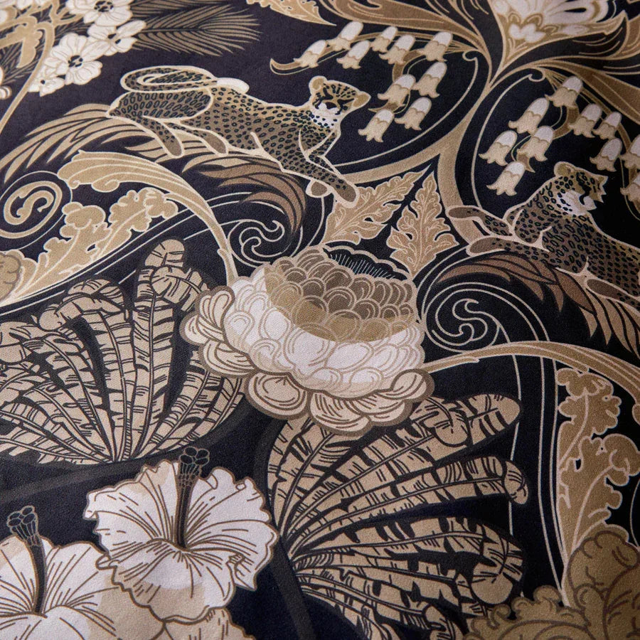 Laurence Llewelyn-Bowen Suburban Jungle Duvet Cover Set - Black