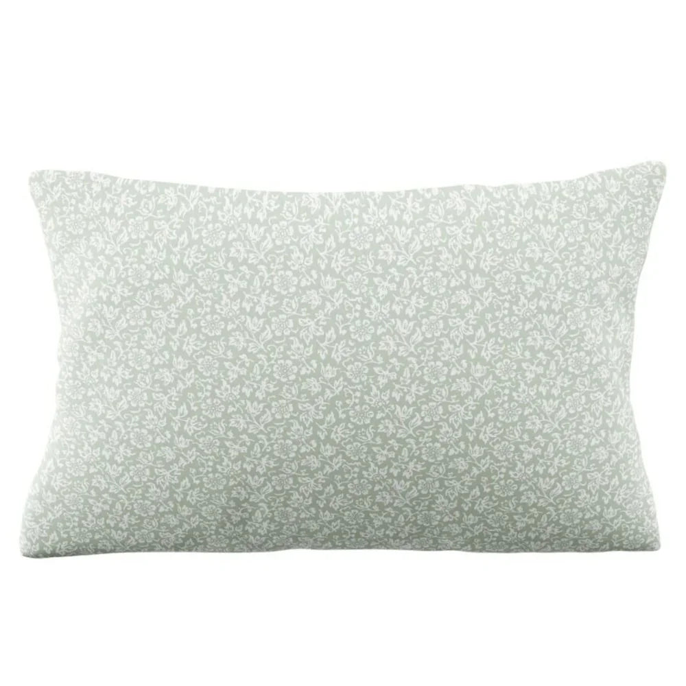 Laura Ashley Sweet Alyssum Brushed Cotton Duvet Cover Set - Sage