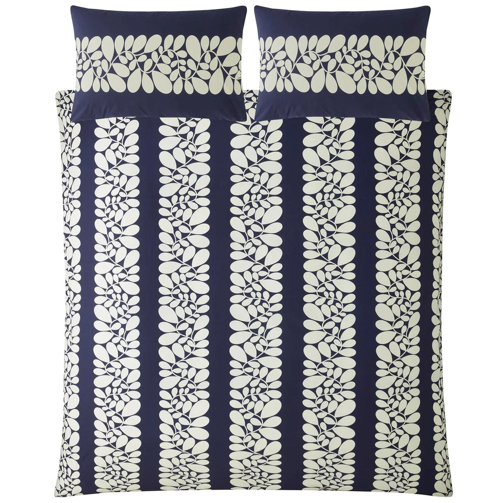 Orla Kiely Sycamore Stripe Duvet Cover Set - Space Blue