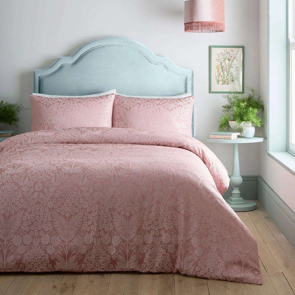 Appletree Toria Jacquard Duvet Cover Set - Blush