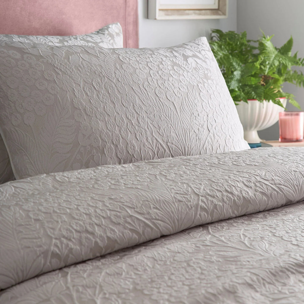 Appletree Toria Jacquard Duvet Cover Set - Stone