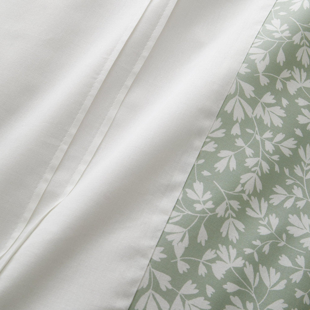 D & D Tess Duvet Cover Set - Green