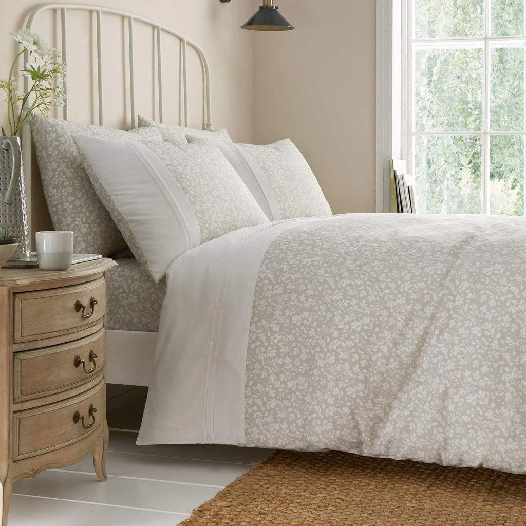 D & D Tess Duvet Cover Set - Natural
