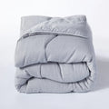 Night Owl Cotton Waffle Coverless Duvet - Grey