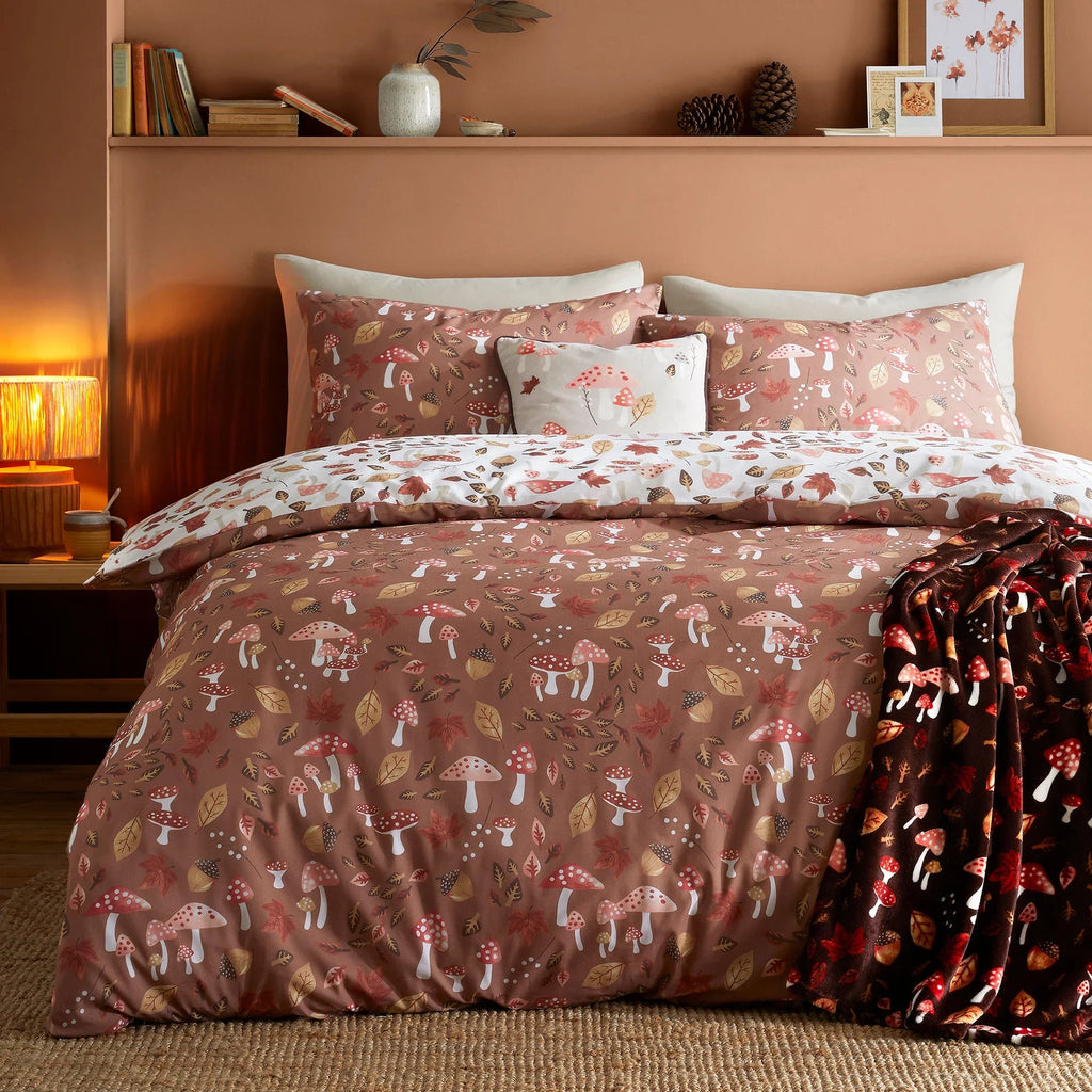 Fusion Woodland Dreams Reversible Duvet Cover Set - Natural