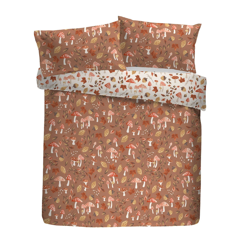 Fusion Woodland Dreams Reversible Duvet Cover Set - Natural