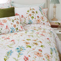 Laura Ashley Wild Meadow Duvet Cover Set - Crimson