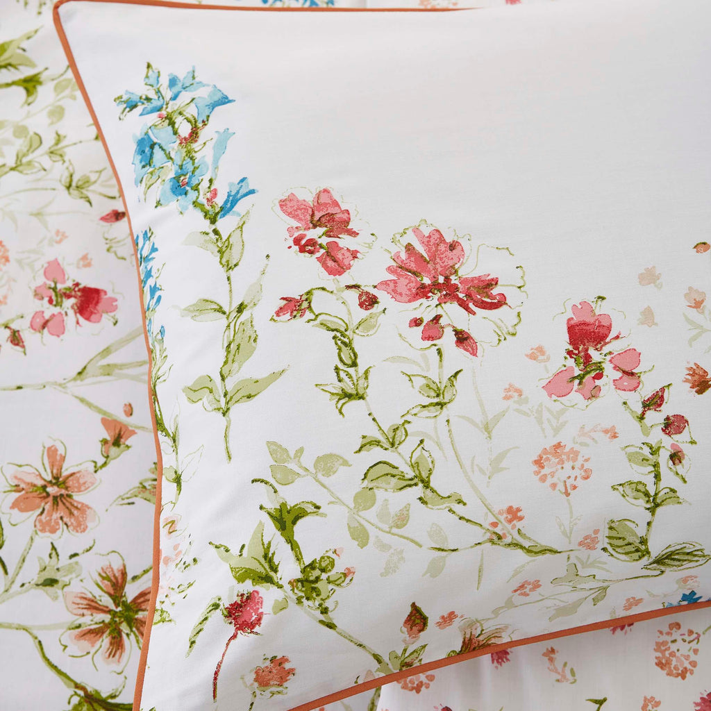 Laura Ashley Wild Meadow Duvet Cover Set - Crimson