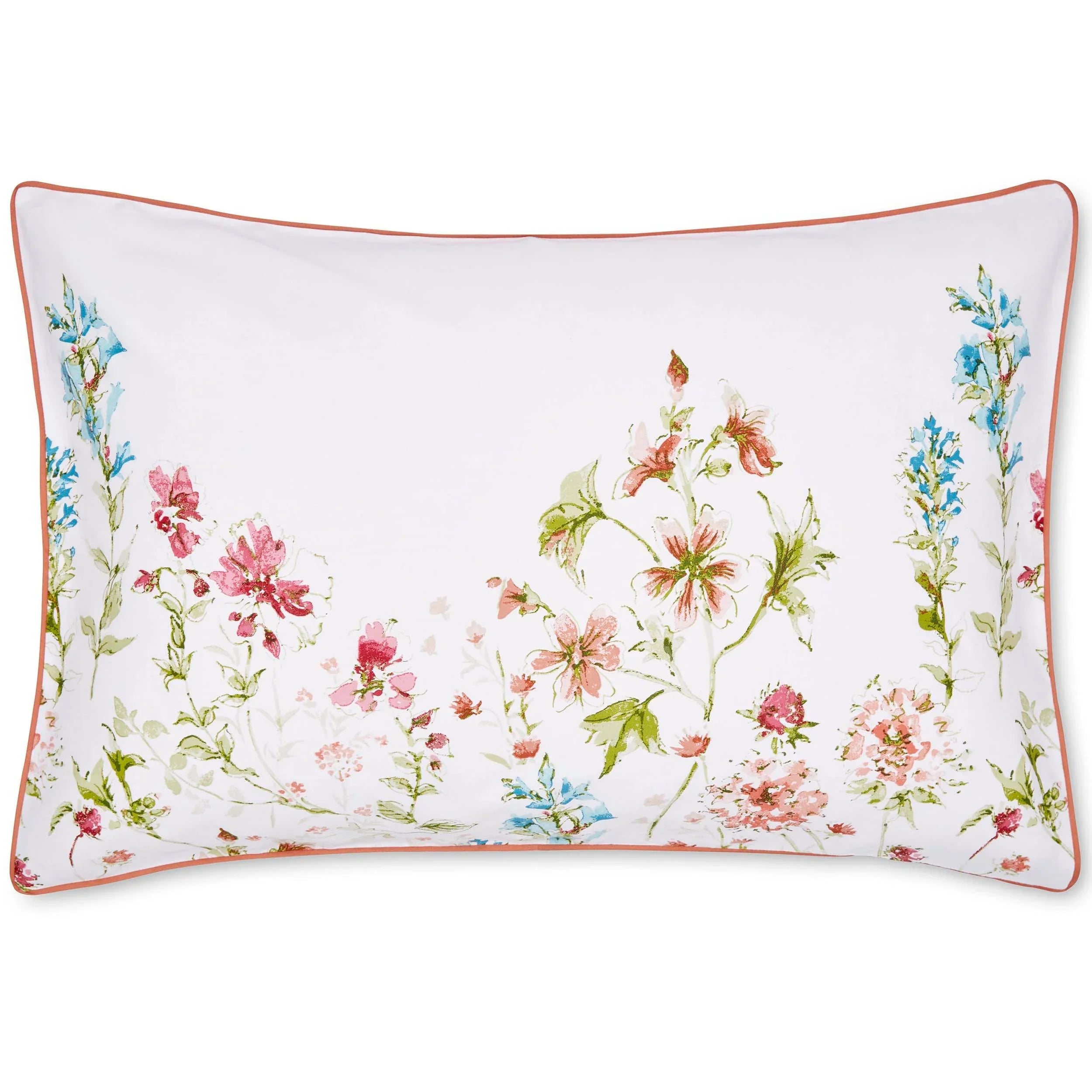 Laura Ashley Wild Meadow Duvet Cover Set - Crimson