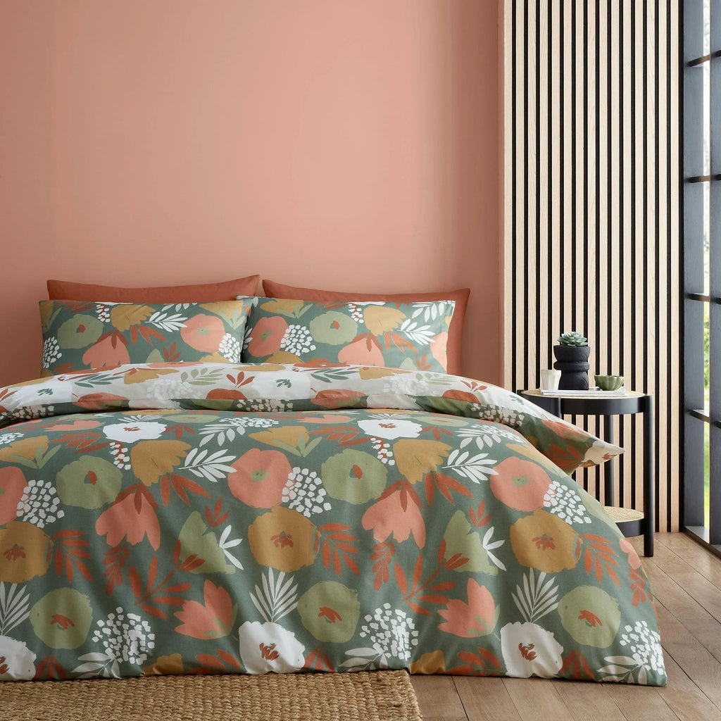 Fusion Yasmin Duvet Cover Set - Green