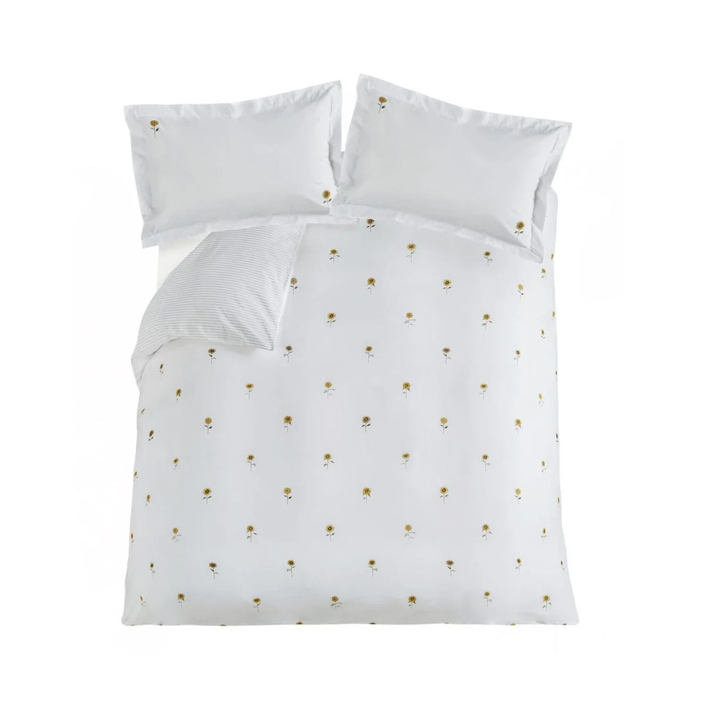 Sophie Allport Sunflowers Duvet Set - White