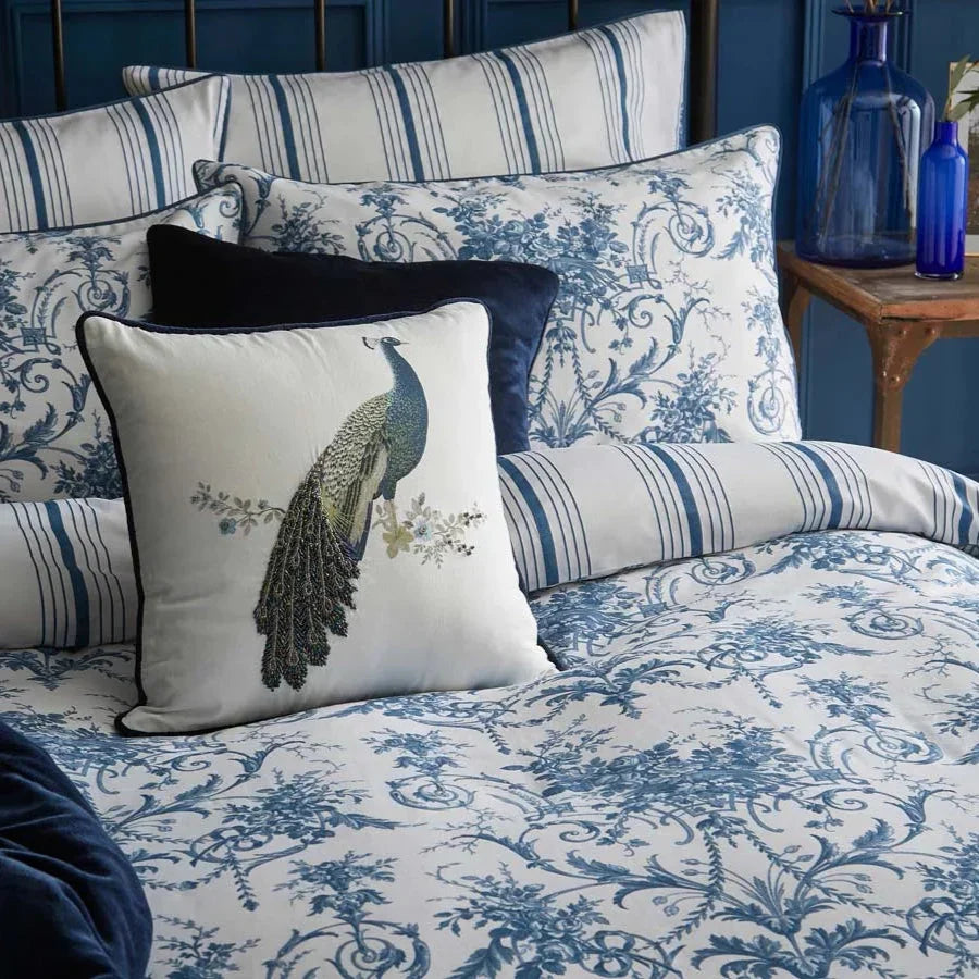 Laura Ashley Tuileries Duvet Cover Set - Midnight Blue